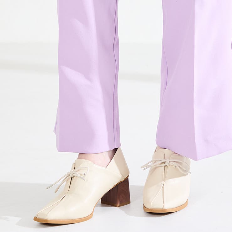 ベージュ | ウッドヒールパンプス/61102 | ORiental TRaffic