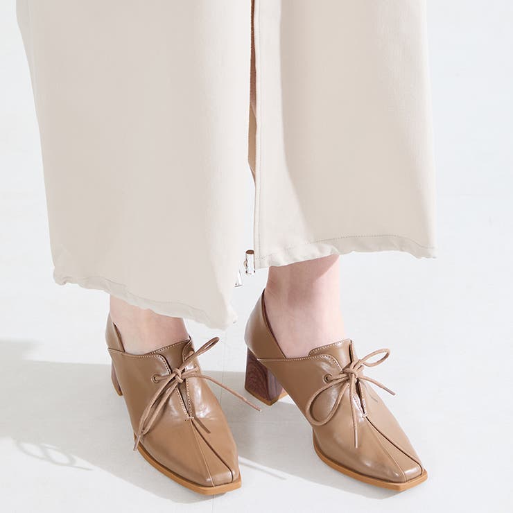 ブラウン | ウッドヒールパンプス/61102 | ORiental TRaffic