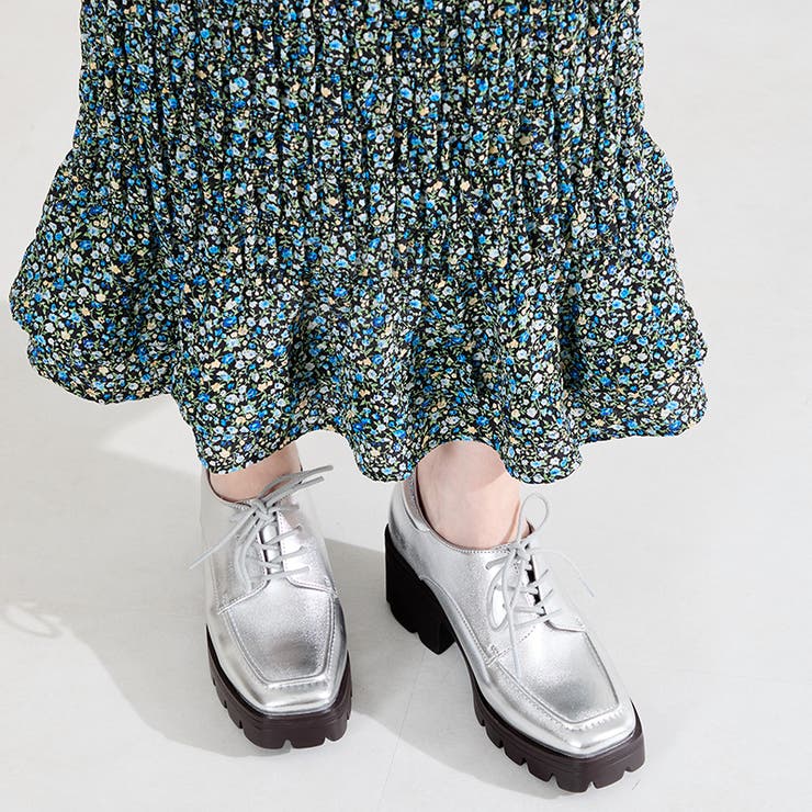 シルバー | ボリュームソールレースアップシューズ/61105 | ORiental TRaffic