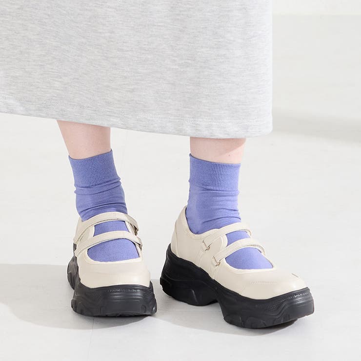 ベージュ | スニーカーソールメリージェーンシューズ/61115 | ORiental TRaffic