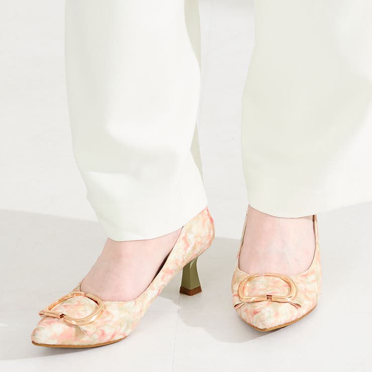 ピンク | 変形リボンモチーフヒールパンプス/61117 | ORiental TRaffic