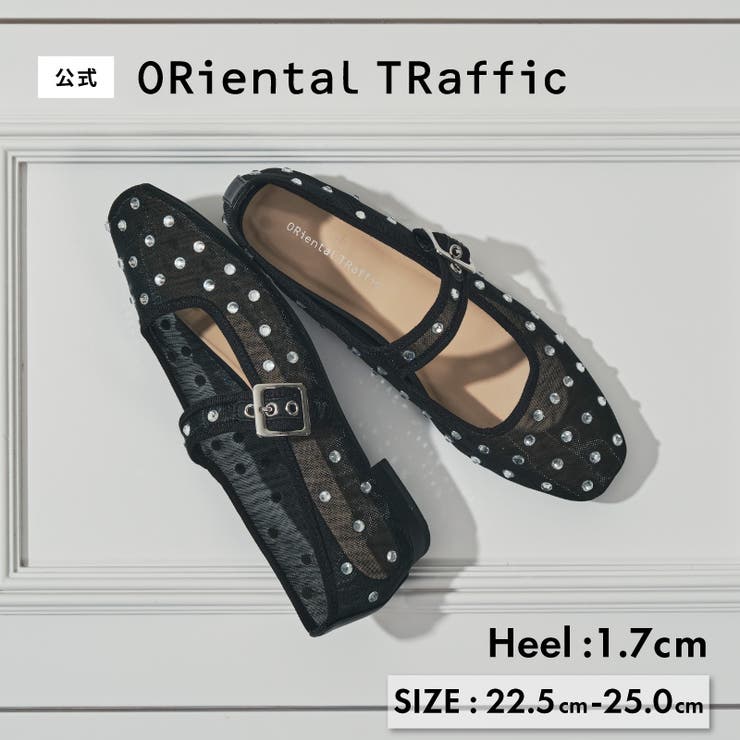 ビジュー付きシアーメリージェーンパンプス/61120 | ORiental TRaffic | 詳細画像1 