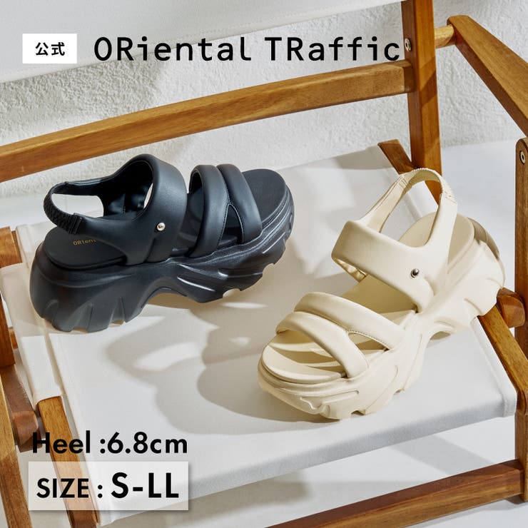 パデットストラップ厚底サンダル/61202 | ORiental TRaffic | 詳細画像1 