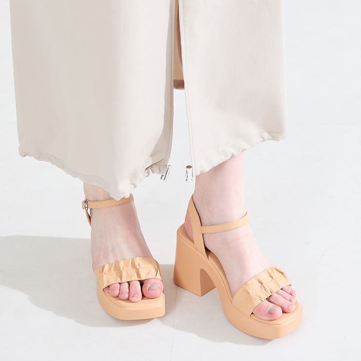 ギャザーデザインプラットフォームサンダル/61203 | ORiental TRaffic | 詳細画像6 