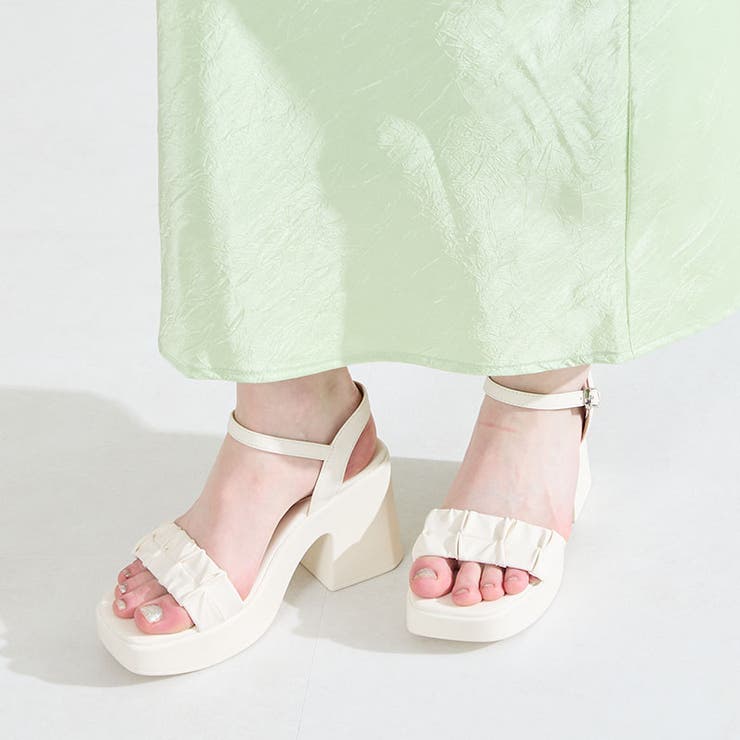 ギャザーデザインプラットフォームサンダル/61203 | ORiental TRaffic | 詳細画像8 