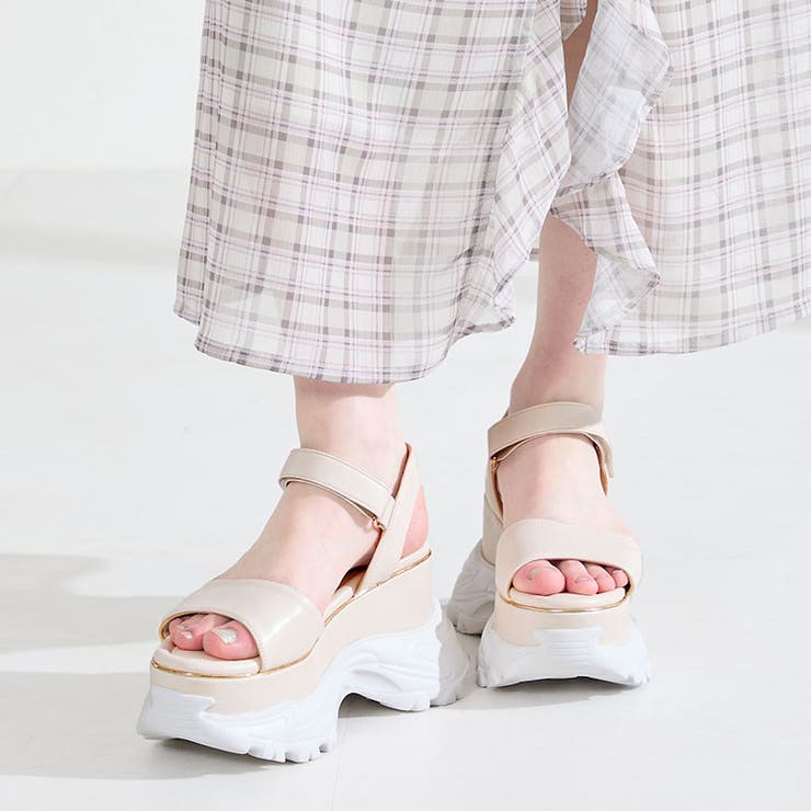 ベージュ | スニーカーソール厚底サンダル/61205 | ORiental TRaffic