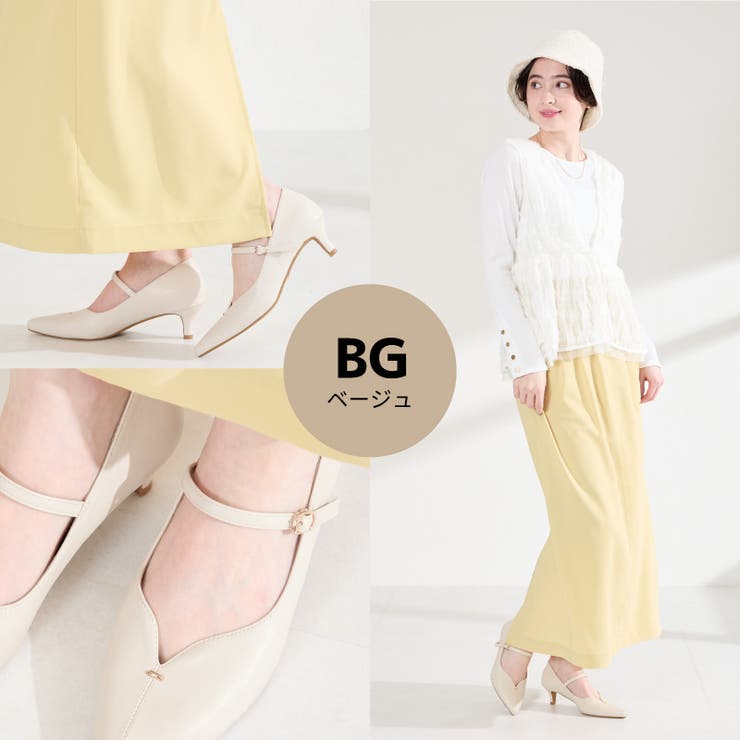 プチメタルパーツストラップヒールパンプス/62102 | ORiental TRaffic | 詳細画像3 