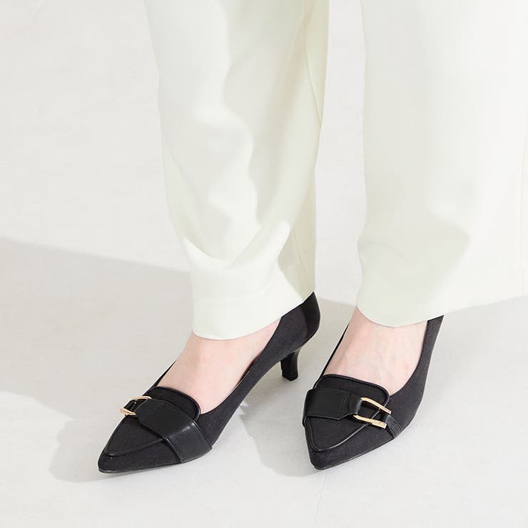 ブラック | サイドバックルポインテッドトゥパンプス/62104 | ORiental TRaffic