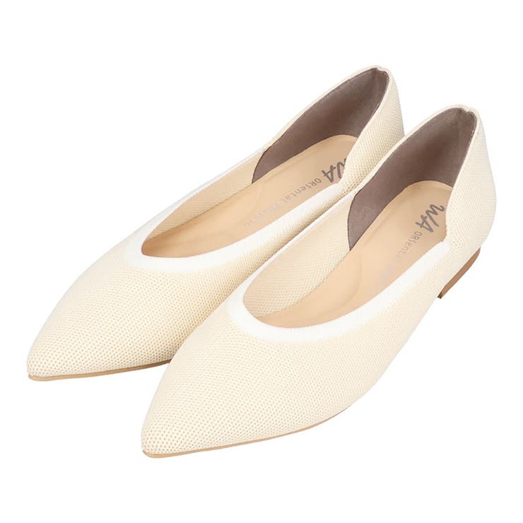 ベージュ | 配色ニットパンプス/62107 | ORiental TRaffic