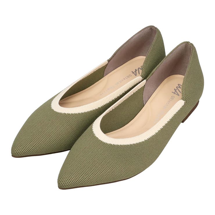 カーキ | 配色ニットパンプス/62107 | ORiental TRaffic