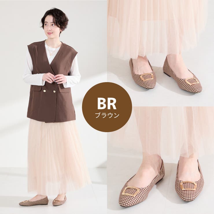 ゴールドモチーフフラットパンプス/62109 | ORiental TRaffic | 詳細画像8 