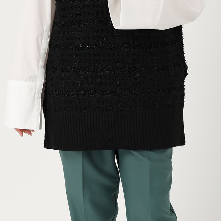 《acro》ツイード風テープヤーンニットベスト/AC3316 | ORiental TRaffic | 詳細画像9 