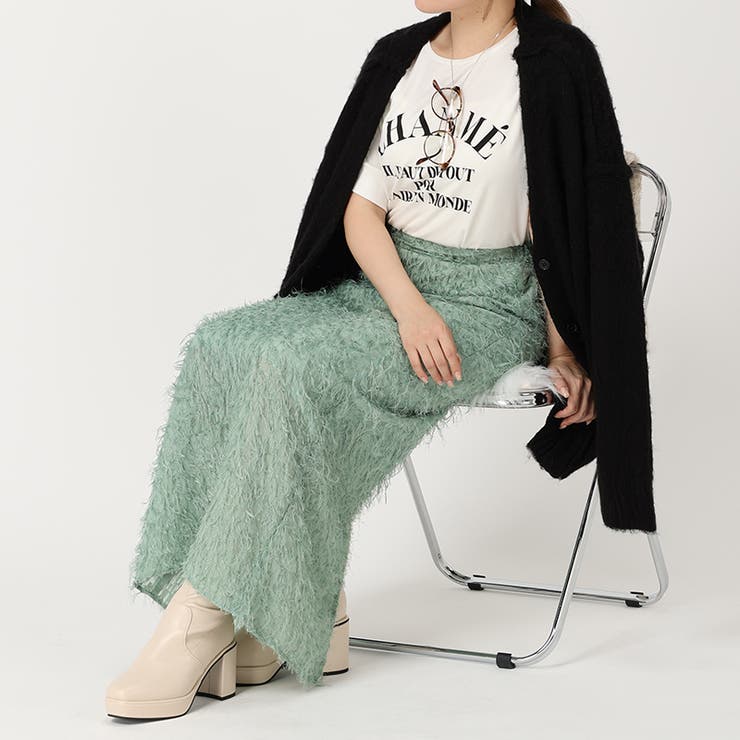 《acro》フェザージャガードタイトスカート/AC3322 | ORiental TRaffic | 詳細画像13 