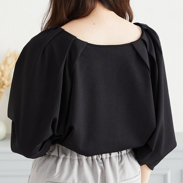 《acro》アクロ Wフロントランタンスリーブタックブラウス | ORiental TRaffic | 詳細画像9 