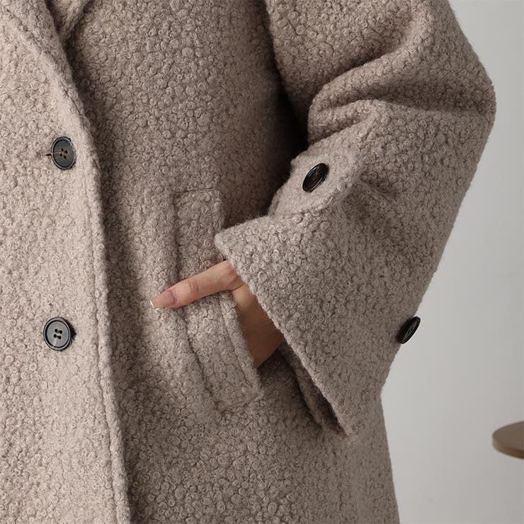 acro》ブークレダブルブレストロングコート/AC3834[品番：ORTS0006039