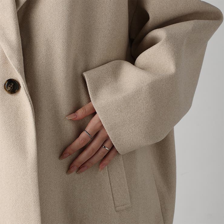 acro》フェイクウールテーラードコクーンコート/AC3836[品番