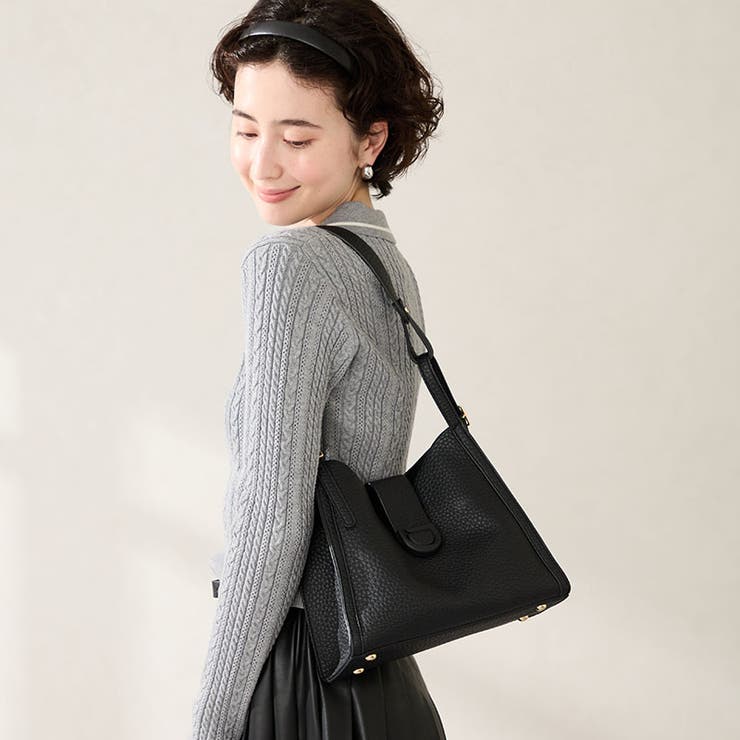 ブラック | センターベルトハンドバッグ/BA-235 | ORiental TRaffic