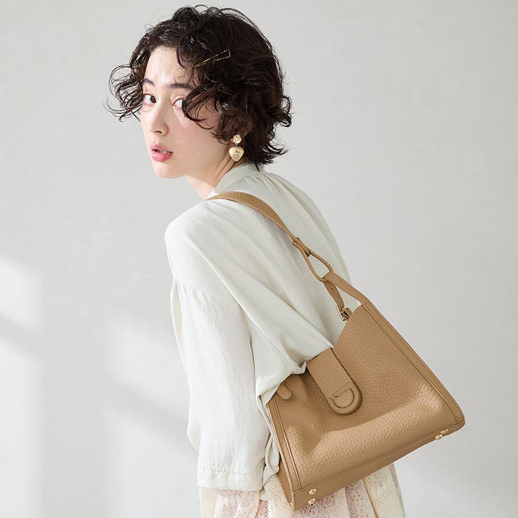 キャメル | センターベルトハンドバッグ/BA-235 | ORiental TRaffic