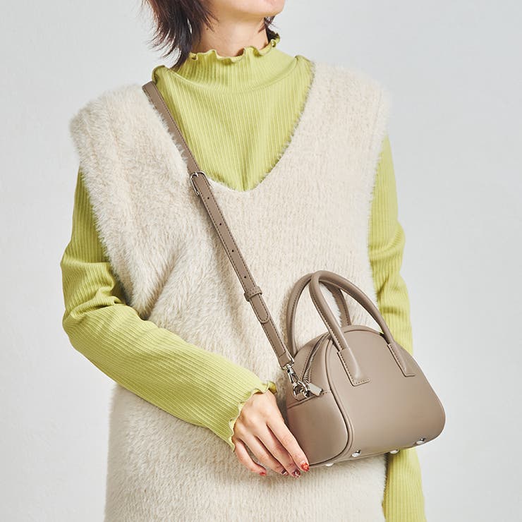 ベージュ | ラウンドミニボストンバッグ/BA-236 | ORiental TRaffic