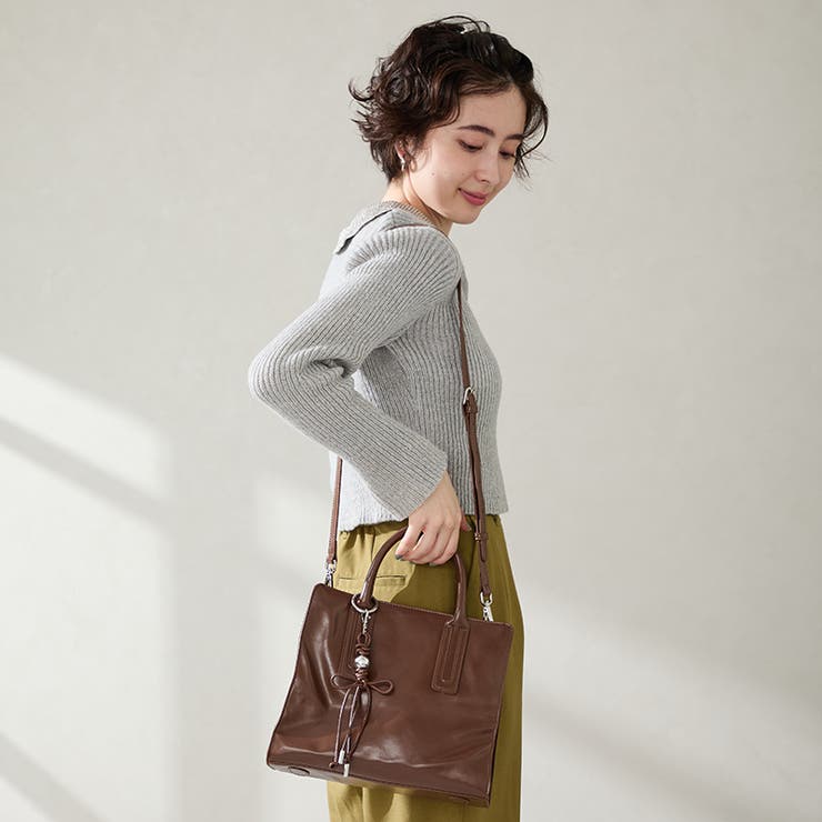 ブラウン | チャーム付きボストンバッグ/BA-268 | ORiental TRaffic