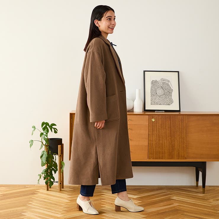 sankyo shokai チェスターコート レディース アウター ウール