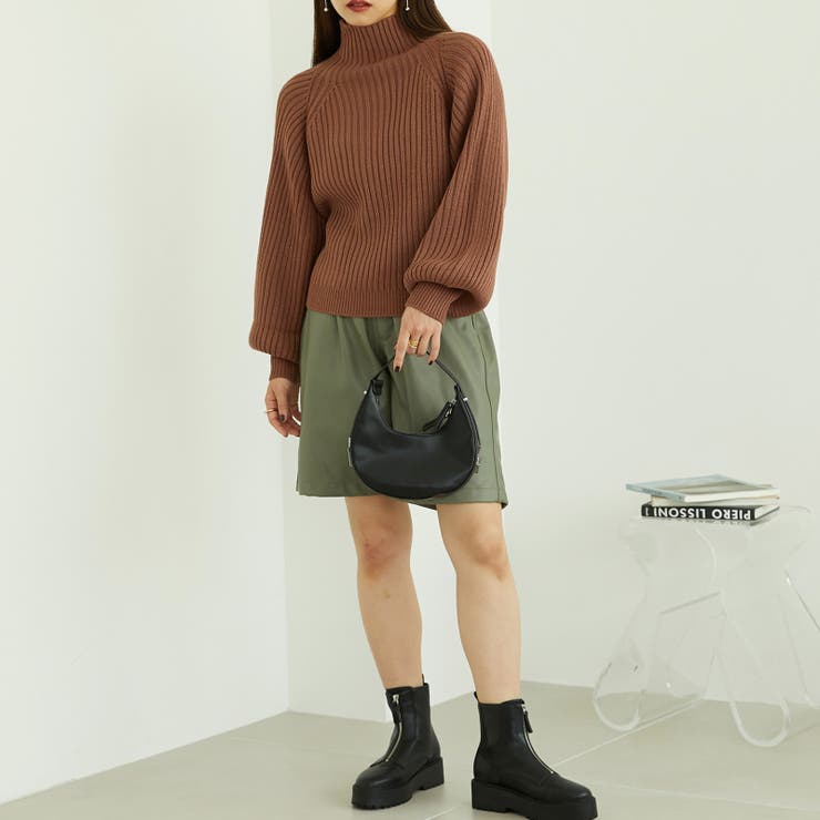 《オリエンタルトラフィック》ハイネックボリュームスリーブニット | ORiental TRaffic | 詳細画像8 