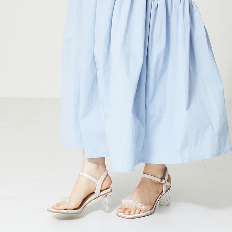 オリエンタルトラフィック（ORiental TRaffic）/クリアモチーフヒールアップサンダル/MO42201 クリアモチーフヒールアップサンダル/MO42201[品番：ORTS0008725