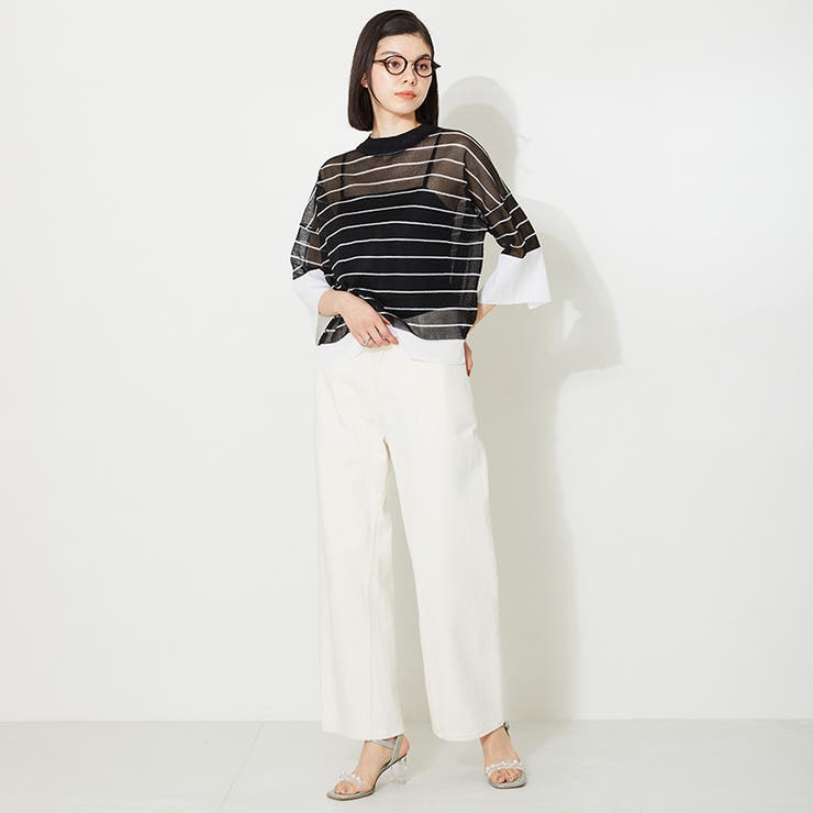 クリアモチーフヒールアップサンダル/MO42201[品番：ORTS0008725