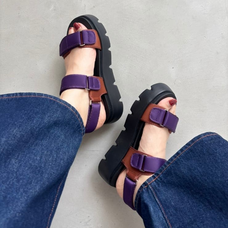 厚底ナイロンベルトスポーツサンダル/OT3212[品番：ORTS0004148