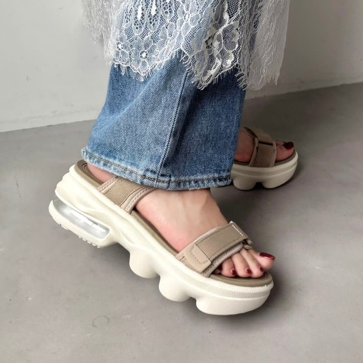 関税送料込 FLATTERED オリビア サンダル レディース Fashion Letter サンダル 日本製2wayストラップフラットトング