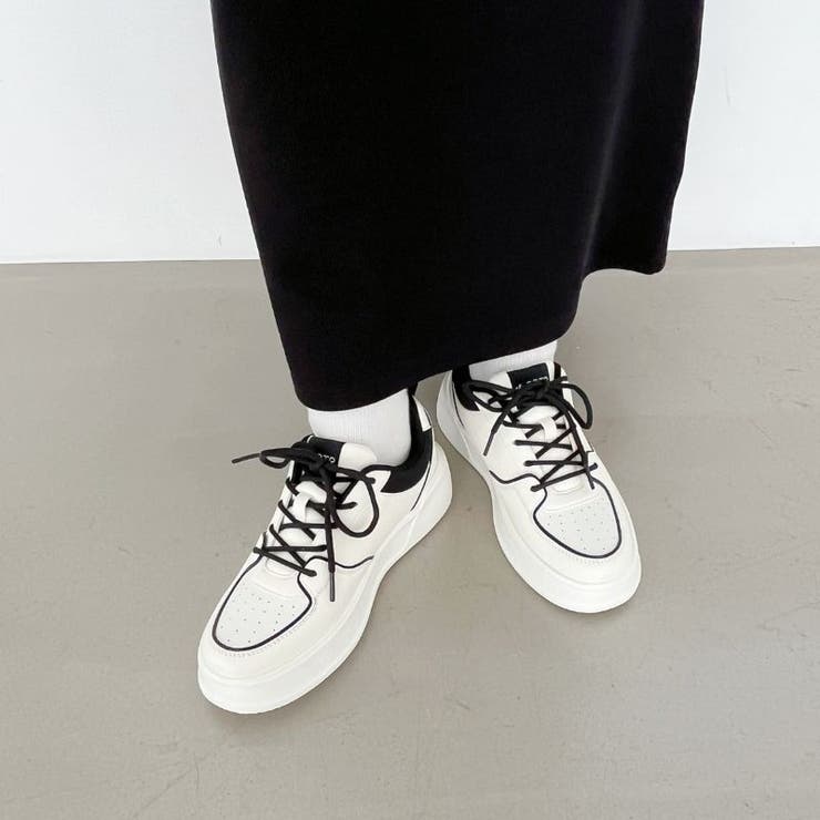 新色追加】バイカラーボリュームソールスニーカー/OT3750[品番