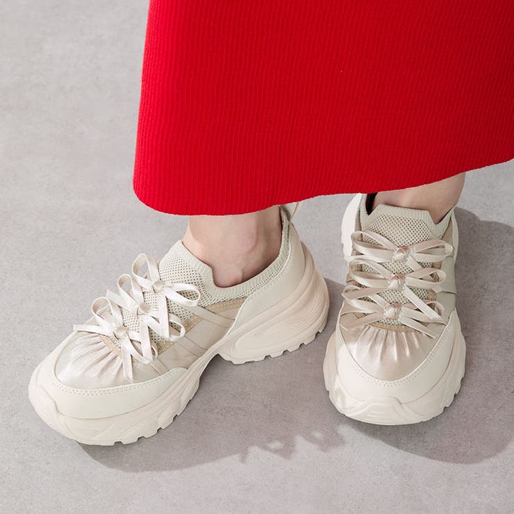 ピンク | リボンディテールニットスニーカー/OT3787 | ORiental TRaffic