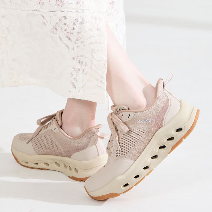 ベージュ | 【瞬間フィット】シューレーススニーカー/OT3798 | ORiental TRaffic