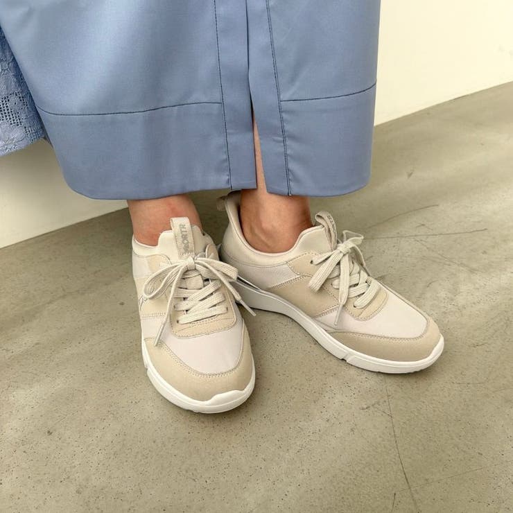 グレー | 【瞬間フィット】サイドロゴ付きナイロンスニーカー/OT3800 | ORiental TRaffic