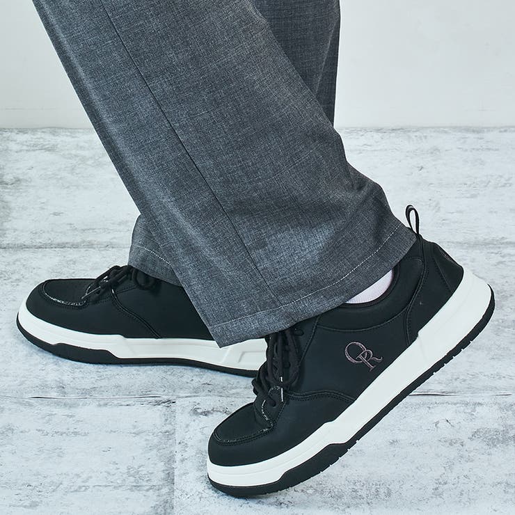 ブラック | 【MEN'S】パイピングコートソールスニーカー/OT5701 | ORiental TRaffic