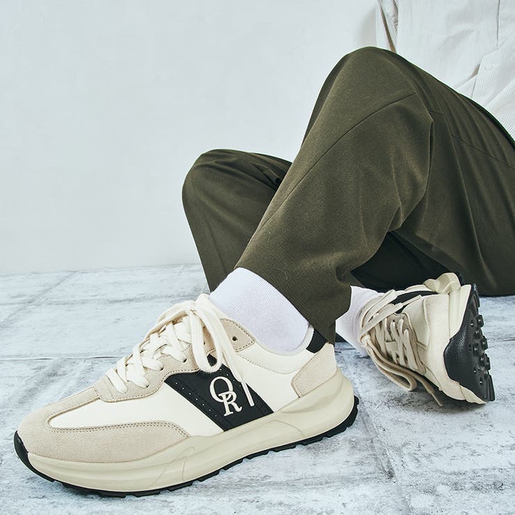 ベージュ | 【MEN'S】スエード切替ローカットスニーカー/OT5702 | ORiental TRaffic