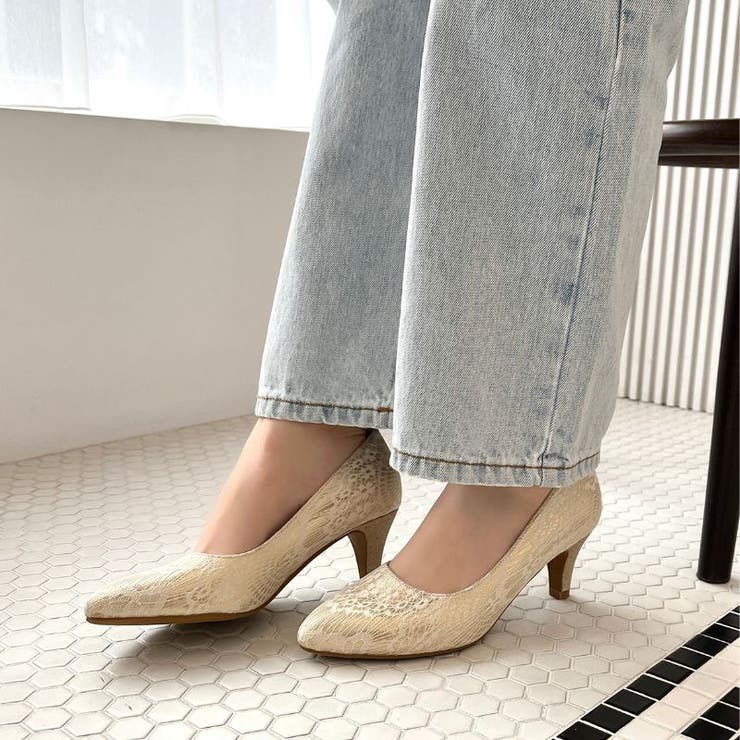 23区レースパンプス パンプス ポインテッド レース パンプス「日本製」 : ZOZOTOWN