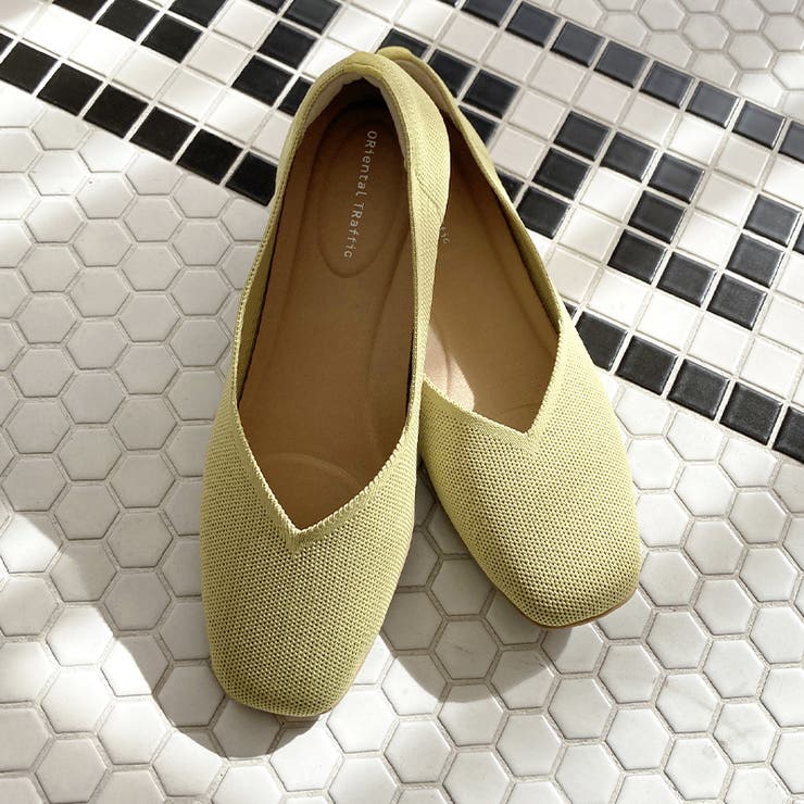 グリーン | 軽量！洗濯可能！【跳べるパンプス】ニットパンプス / R-3215 | ORiental TRaffic