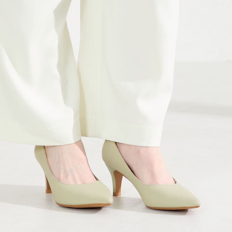 グリーン | 【跳べるパンプス】7ｃｍヒールポインテッドトゥ/R-3221 | ORiental TRaffic