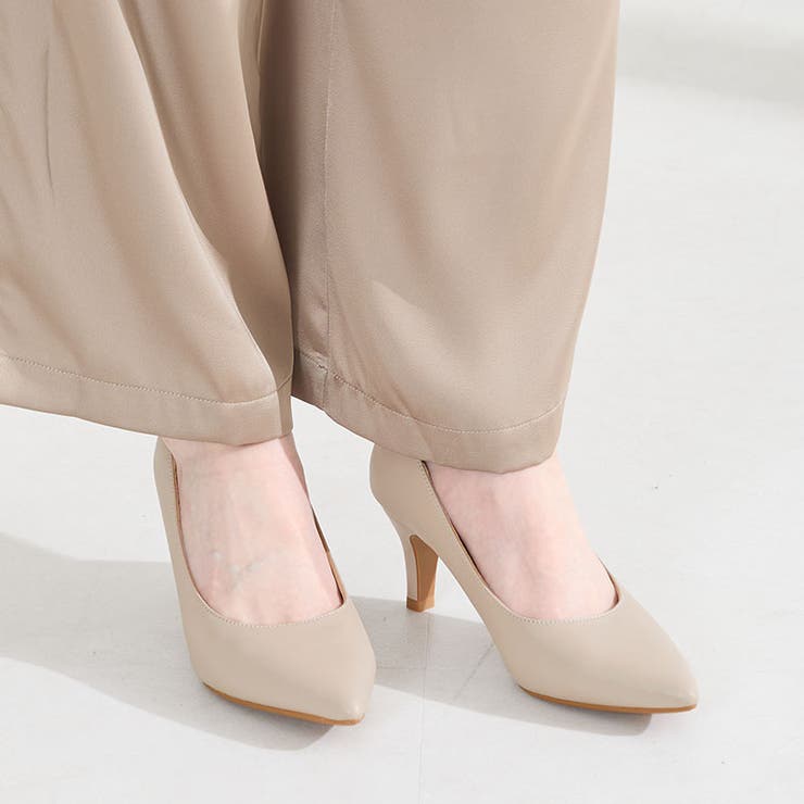 ベージュ | 【跳べるパンプス】7ｃｍヒールポインテッドトゥ/R-3221 | ORiental TRaffic