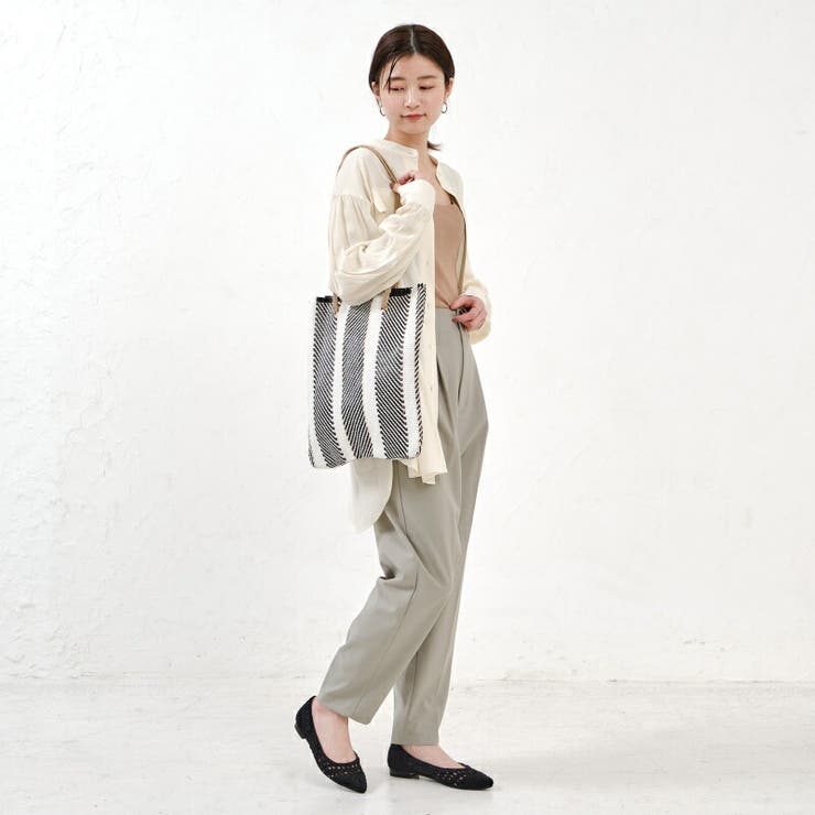 メッシュフラットパンプス