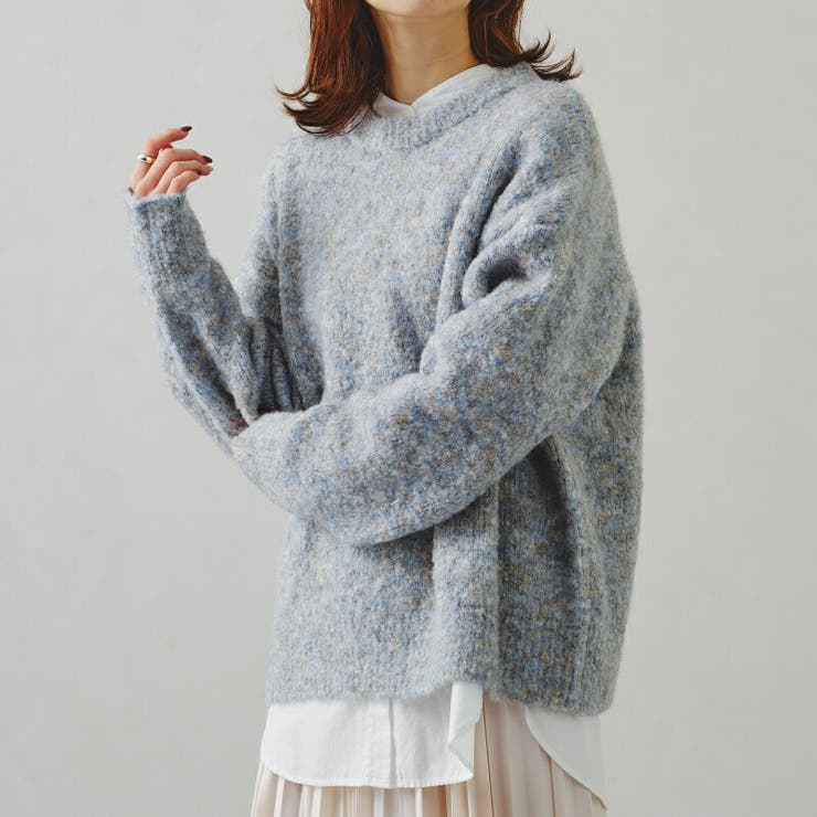 ミックスカラーオーバーサイズニット Acro アクロ 品番 Orts Oriental Traffic オリエンタルトラフィック のレディースファッション通販 Shoplist ショップリスト