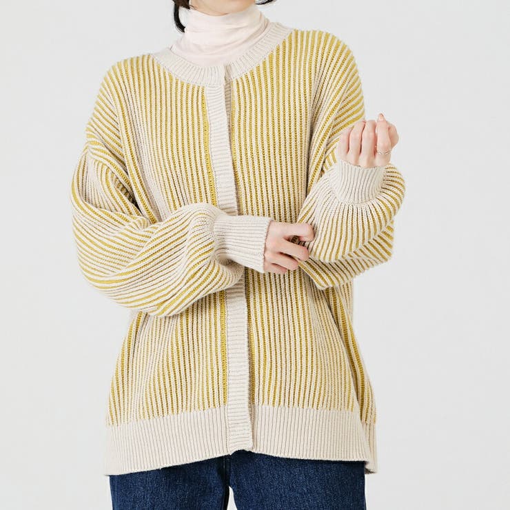 イエロー | ツートンバイカラーカーディガン | ORiental TRaffic