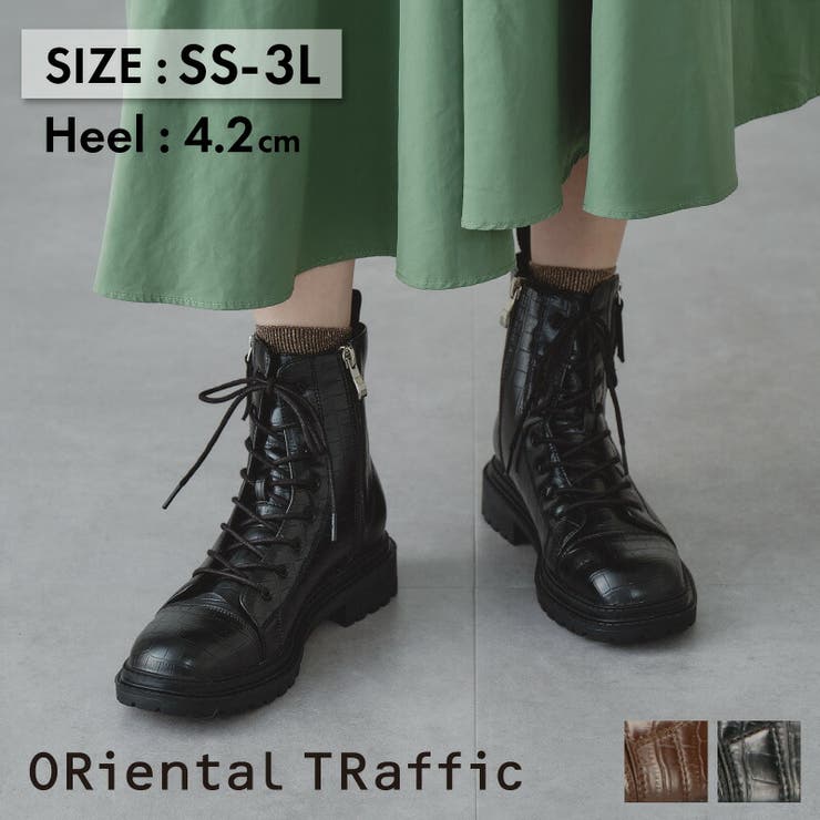 ORiental TRaffic ショートブーツ ブラック 24cm 美脚 - 靴