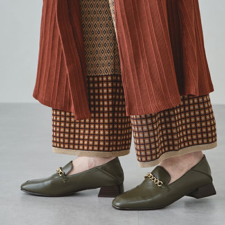 グレー | チェーンモチーフバブーシュローファー/15302 | ORiental TRaffic