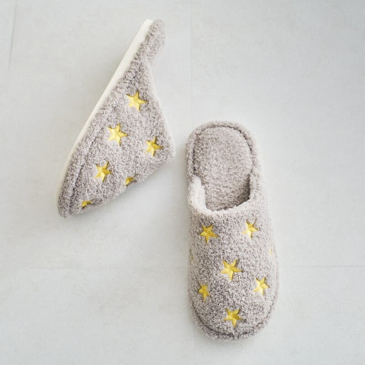 グレー ハイヒールシューズ 星刺繍 百欽シリーズ】☆刺繍靴☆ チャイナ靴 2color 黒orベージュ