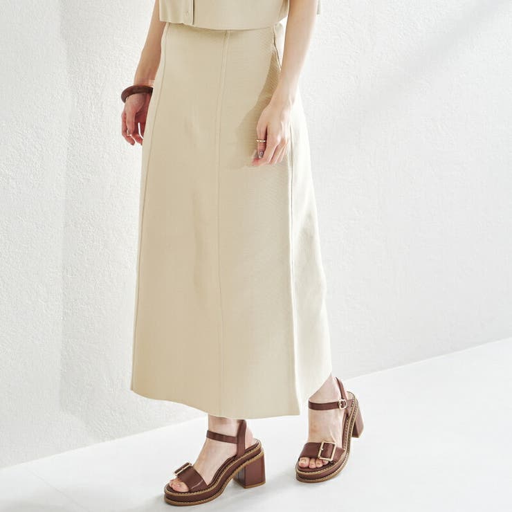 ベージュ | ハイウエスト2WAYニットタイトスカート/AC1325 acro アクロ | ORiental TRaffic