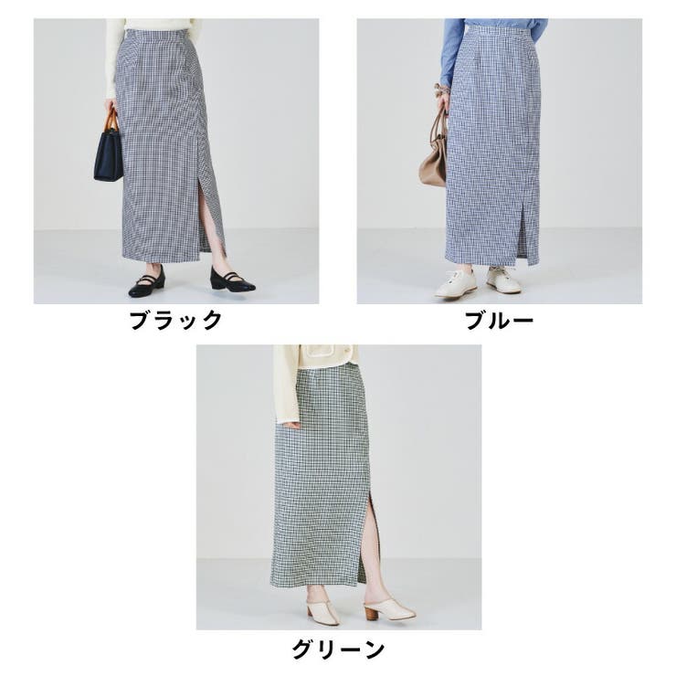 チェックスリットタイトスカート/AC1340 acro アクロ | ORiental TRaffic | 詳細画像2 