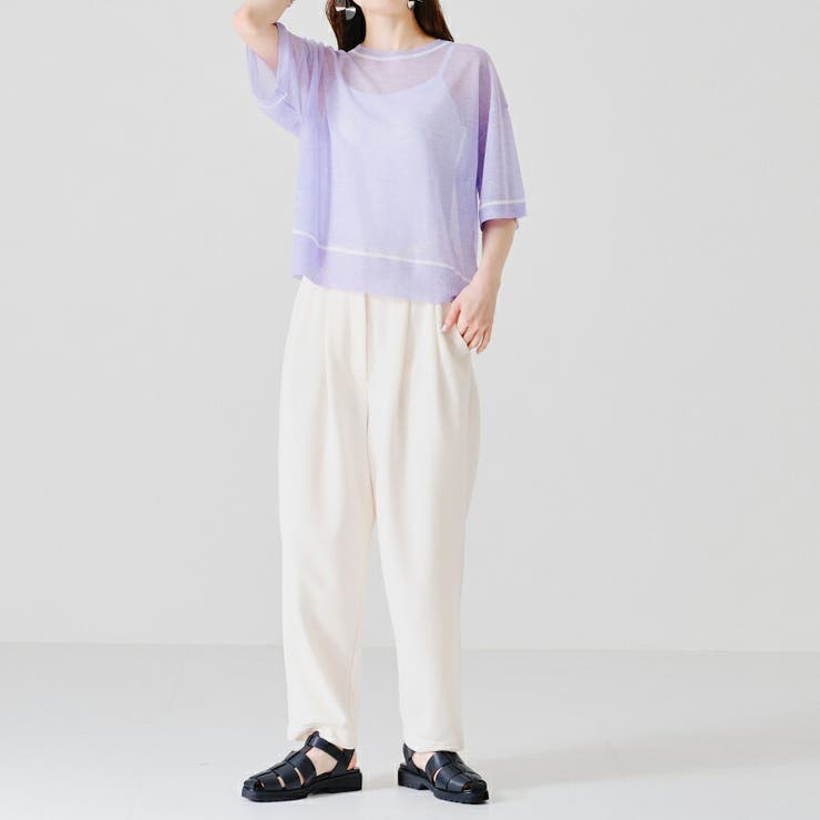 配色ラインシアーニットTシャツ/AC1356 acro アクロ | ORiental TRaffic | 詳細画像13 