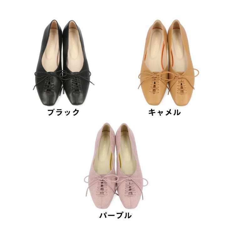 スクエアトゥレースアップパンプス/21118[品番：ORTS0003694
